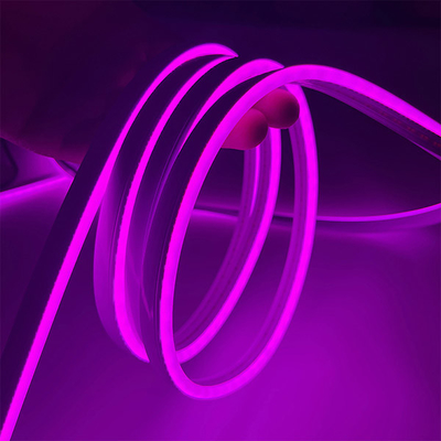 1cm Cutting IP65 LED Neon Rope Light 12V Flexible Silica Gel Pink Rope Light